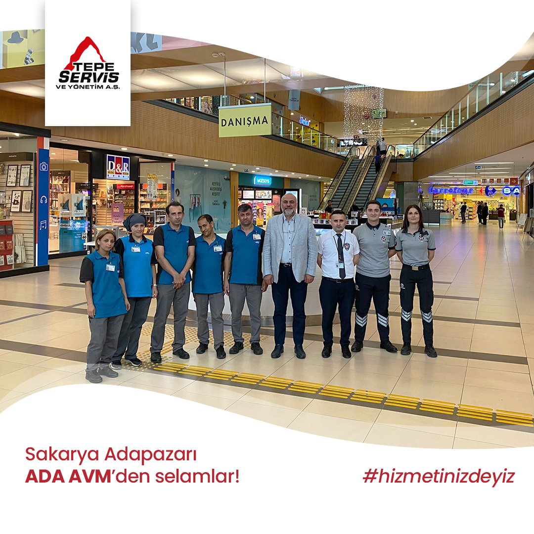 tesis_yonetimi's tweet photo. 81 ilde hizmet veren #TepeServis’te bugün sizi #SAKARYA Adapazarı ADA AVM’den selamlıyor👋🏻 Ekibimize iyi çalışmalar, size iyi haftalar dileriz!💐
@ada_outlet #adaavm #adaoutlet #Adapazarı #Sakarya https://t.co/QUngYlZpYy