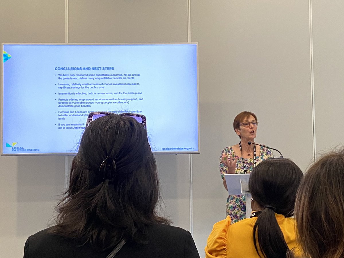 Jenny Coombs is currently speaking about preventing homelessness at #LGAConf2022