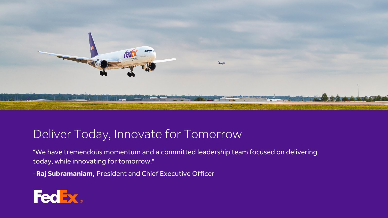 FedEx on Twitter "How are we delivering today, while innovating for