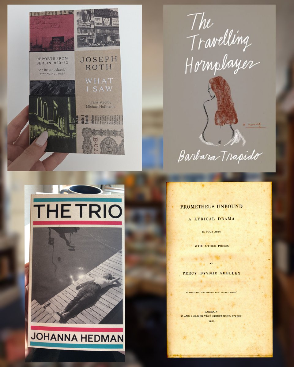 It's WWRW! Conal, What I saw by Joseph Roth; Marina, The Travelling Hornplayer by Barbara Trapido; Isabel, The Trio by Johanna Hedman; Eleanor, Prometheus Unbound by Percy Shelley