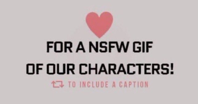 Like for a thing, I'll slide them into your DM's this time.