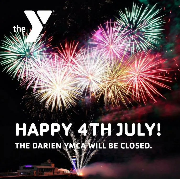 DarienYMCA's tweet photo. The Darien YMCA will be closed July 4th. We sincerely hope you all enjoy your 4th of July Holiday with Family and Friends! https://t.co/AgmBIOhVVr
