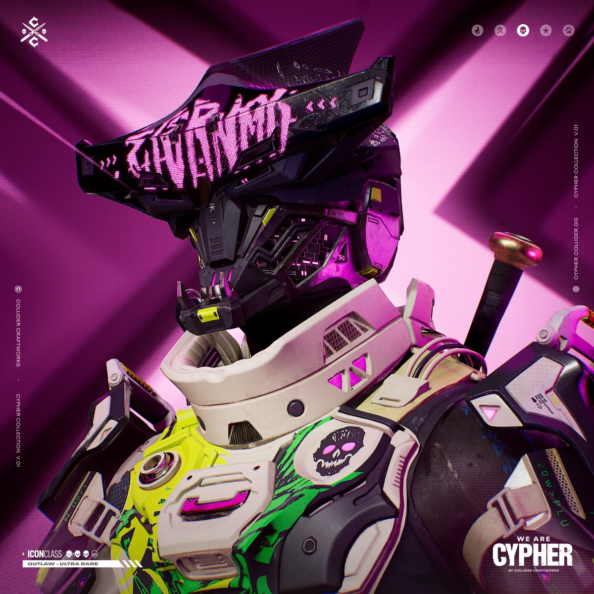 themoshpitgame's tweet image. CYPHER STORM GIVEAWAY! 🌪

💎 Faction: Outlaw 
💎 Class: Icon 
💎 Rarity: Ultra Rare 

🏆 Jackpot: 1 Cypher NFT 

To enter:
🔥 RT 
💜 Tag amigos (unlimited entries)
🚀 Follow @collidercraft
⚡   Be on stream

👉 Winner announced June 30th during stream

#RoadToReveal #NFTGiveway