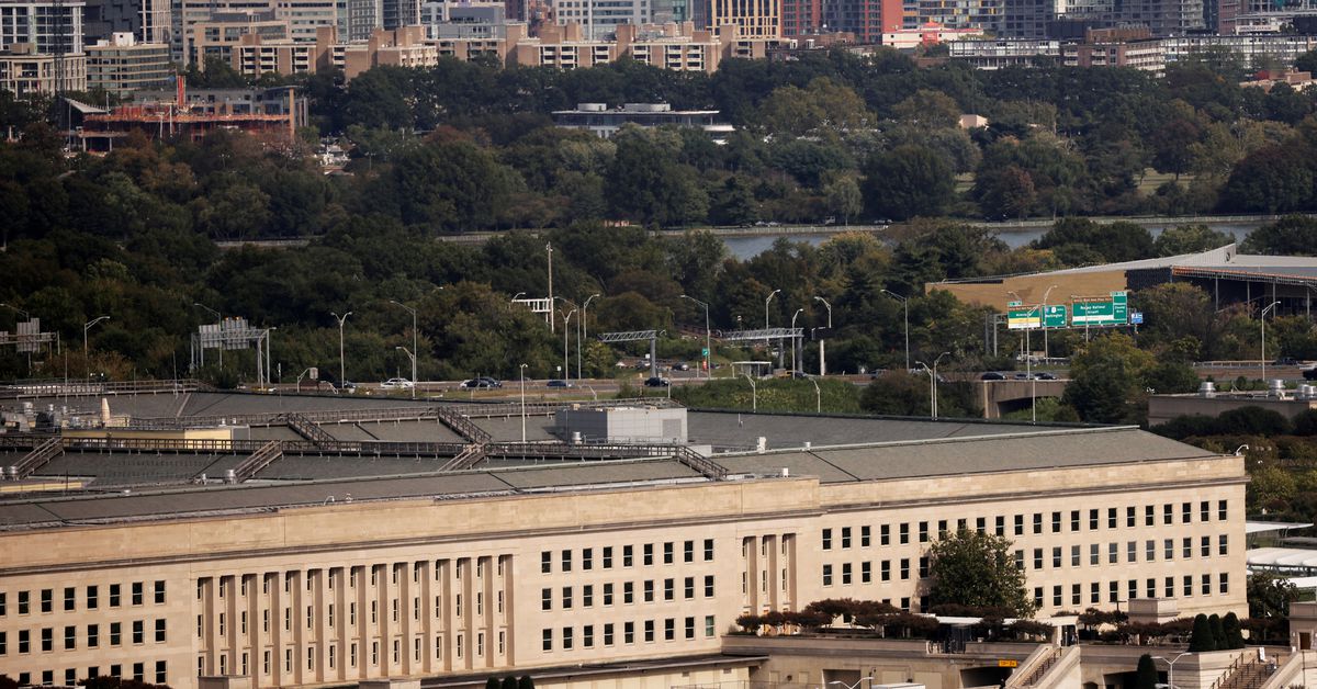 Reuters's tweet photo. Russia publishes Pentagon coordinates, says Western satellites 'work for our enemy' https://t.co/Dp1aFBcKHw https://t.co/AAYGHPppIt
