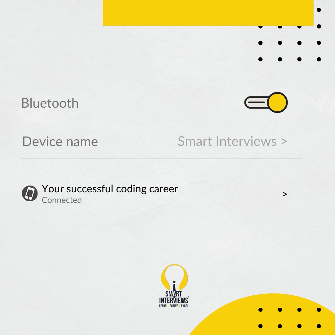 smart_interview's tweet image. We are the real connection to your career needs !!!
#SmartInterviews #SmartCoder #DSA #Algorithms #Students #CareerGrowth #Coders #Success
