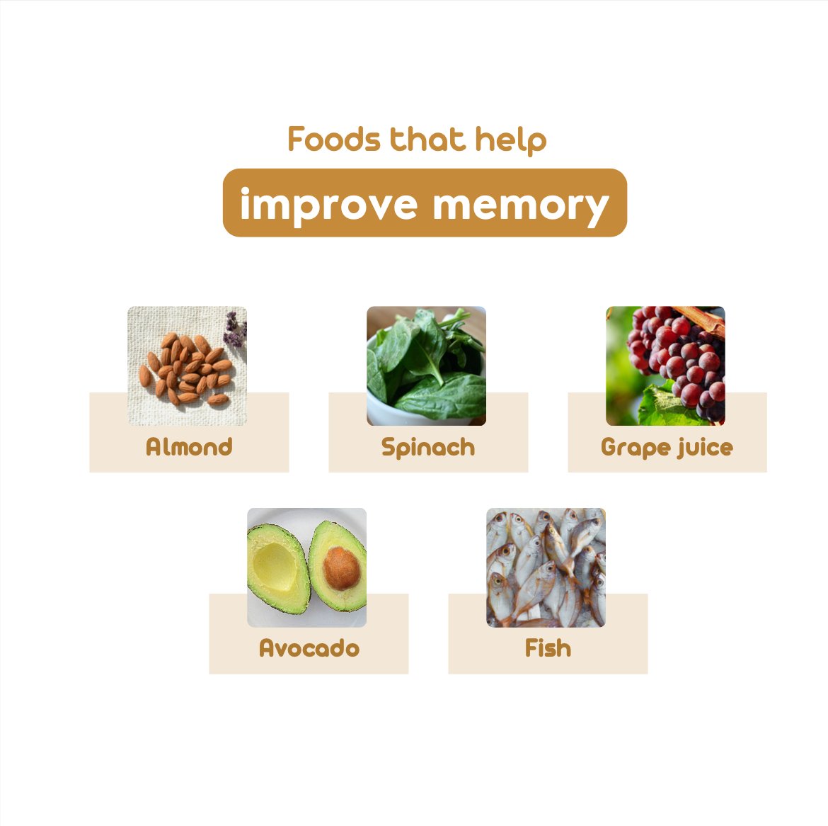 HopeWellnessKS's tweet photo. Did you know there are specific foods that can help to improve your memory?! Some examples are almonds, spinach, grape juice, avocado, and fish. Try putting more of these foods in your diet!

#healthyliving #health #healthylifestyle #memory #improvememory https://t.co/I2FhqiatN6