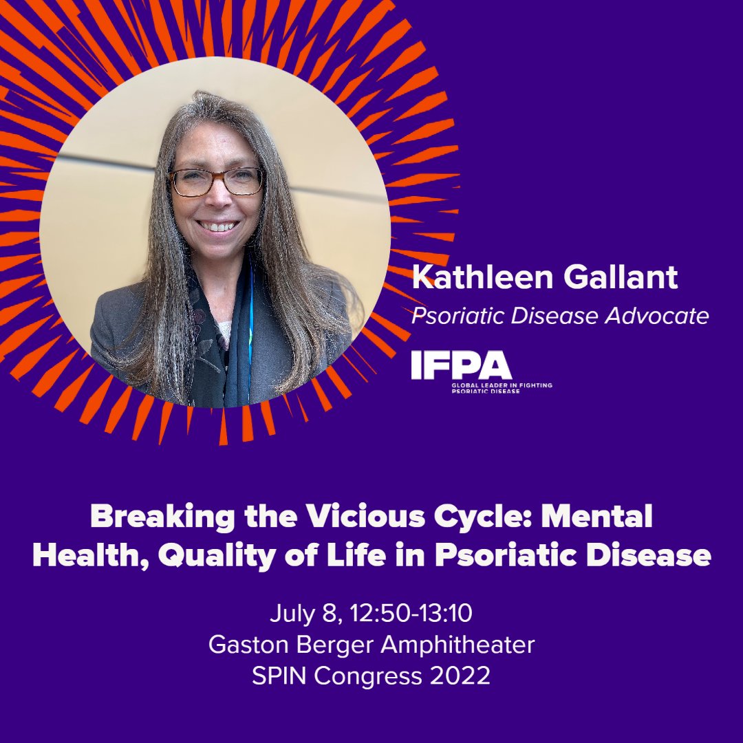 PsoriasisIFPA's tweet photo. Break the vicious cycle of #mentalhealth and #psoriaticdisease. Attend IFPA's symposium at #SPIN2022 to find out how. @CongressSpin https://t.co/5PMo0f3GvL