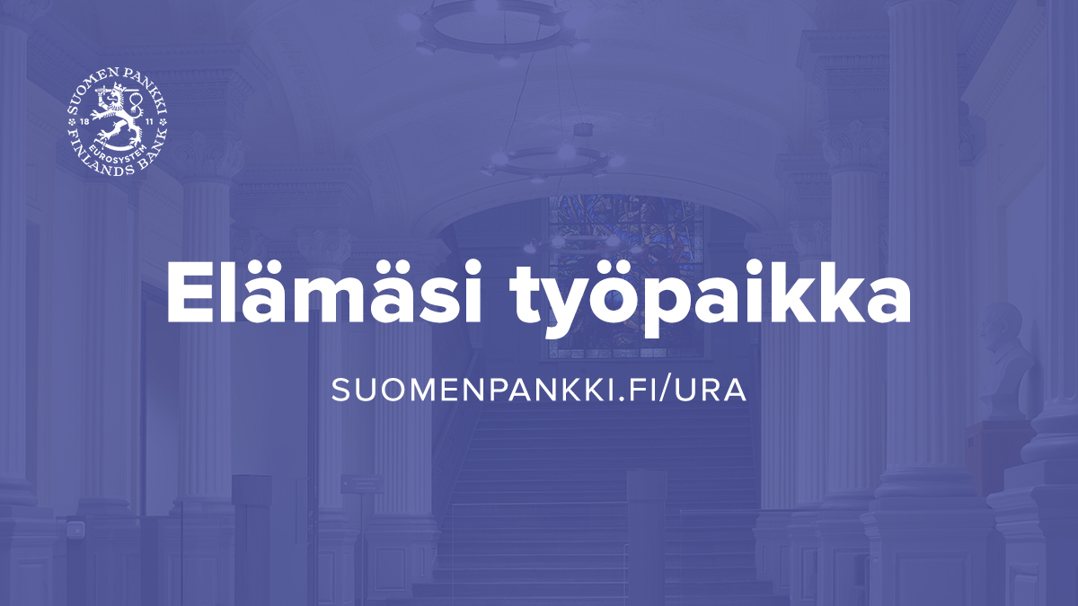 SuomenPankki's tweet photo. Haemme joukkoomme uusia asiantuntijavahvuuksia. 

Oletko etsimämme
🔷 juristi lakiasiainyksikköön
🔷 vanhempi neuvonantaja vakauspolitiikkatoimistoon tai
🔷 tietoturva-asiantuntija tietohallintoon?

Lue lisää ja hae 👉 https://t.co/fW4oO92eI9

#VakaaMutteiVakava #PankissaTöissä https://t.co/cXe7GmZTkG