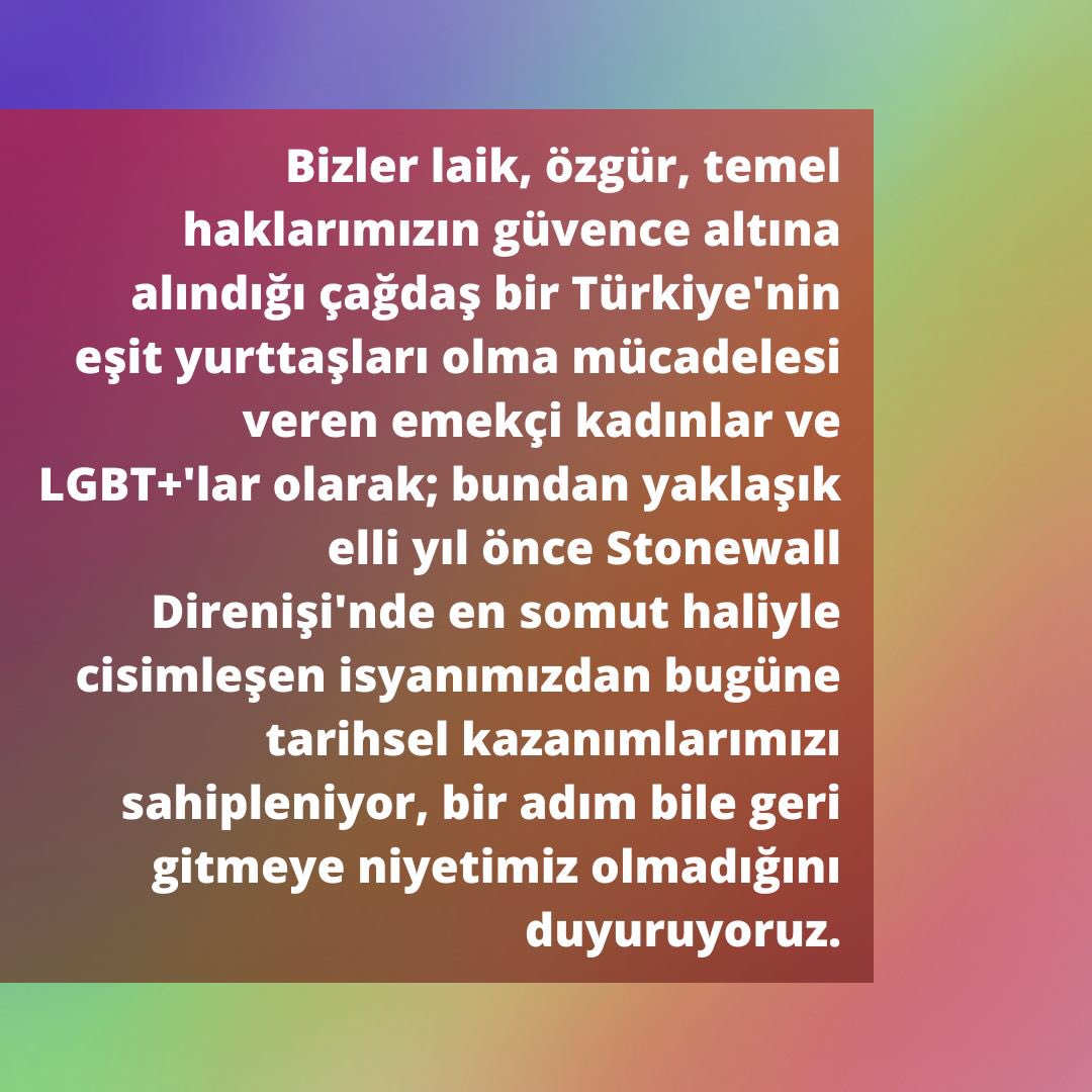 ONUR AYINA VE 2022 ONUR YÜRÜYÜŞÜNDE YAŞANANLARA DAİR KAMUOYUNA DUYURUMUZ📣

#pride
#onurhaftası
#onurayı

@marksistfelsefe 
@bilgilisusmuyor