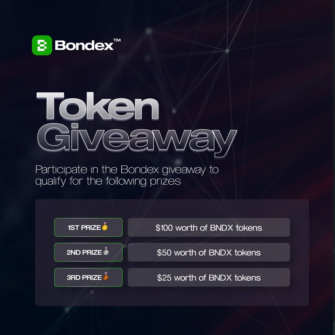 We want to keep growing our community! 

We want our Bondins💚 to be ambassadors on Linkedin and Twitter by participating in this simple #giveaway

-Follow us on Linkedin✍️
-Engage with our content 🐇
-Like and retweet this post 🔥
-Tag two friends 🚀