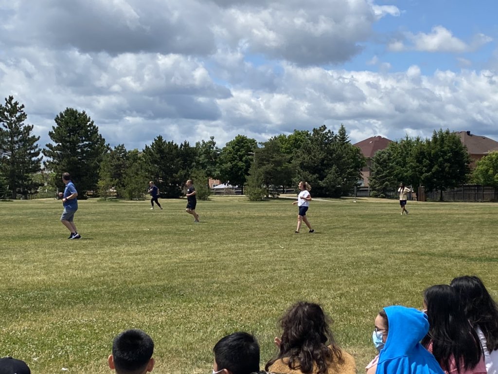 Teachers vs Students soccer game… <a href="/McGivneyDPCDSB/">Blessed Michael J. McGivney Catholic School</a> … absolutely gorgeous weather 🌞#McGivneyKnights having the time of their lives 😂😂😂