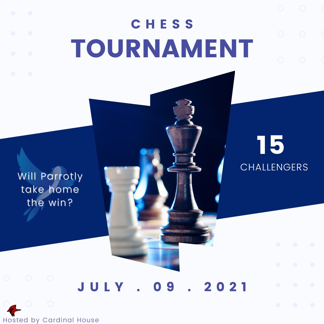 ParrotlyFinance's tweet image. Join us in the @CardinalHouse1 Discord on Saturday, July 9 at 1PM EST for a DeFi chess tournament. 
CEO Joshua Hood is representing Parrotly against 15 other DeFi projects.
Get more info👉 discord.gg/aUZKbKbT?event…