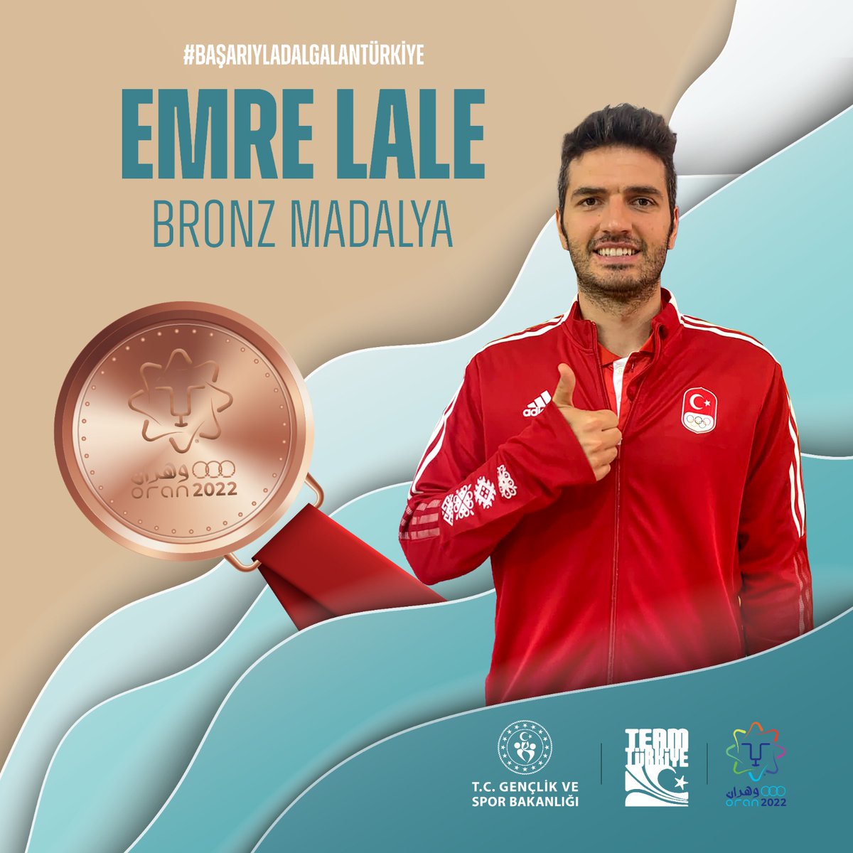 🥉Emre Lale Akdeniz Oyunları 3'ncüsü!

🏸19. Akdeniz Oyunları'nda badminton tek erkeklerde ülkemizi temsil eden Emre Lale, yarı finalde İspanya'dan Pablo Abian Vicen'e 2-0 yenilerek bronz madalyanın sahibi oldu. 🇹🇷

Tebrikler Emre👏