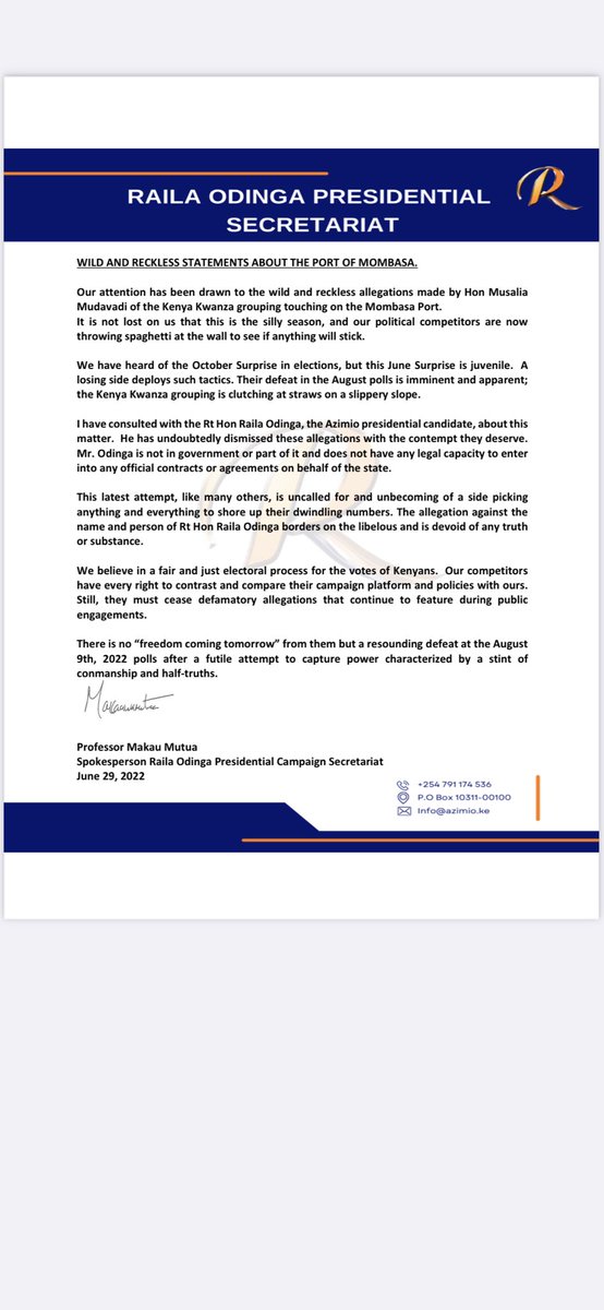Prof Makau Mutua tweet media