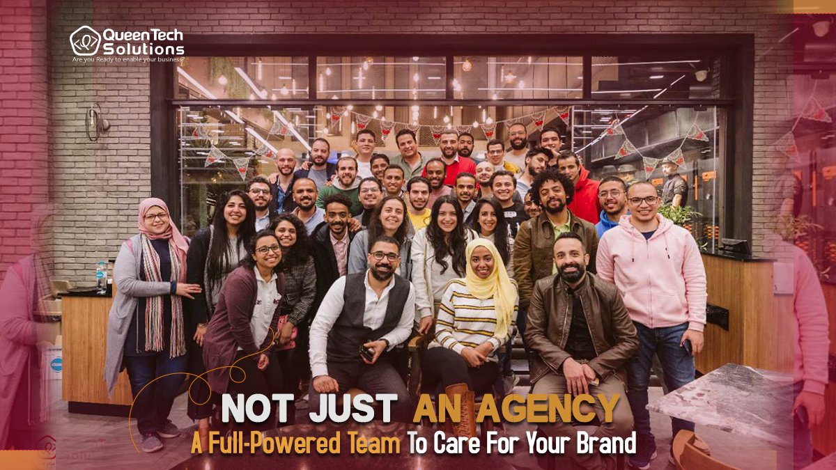 QueenTech_QTS's tweet image. You are not working with just a Marketing Agency... 
You are choosing a Super team to work with.
That will always put your Brand &amp;amp; Project as a priority, try their best to give you the max benefit &amp;amp; provide the best #tech_solutions 😉

#الشغل_معانا_غير #Queen_Tech_Solutions #QTS
