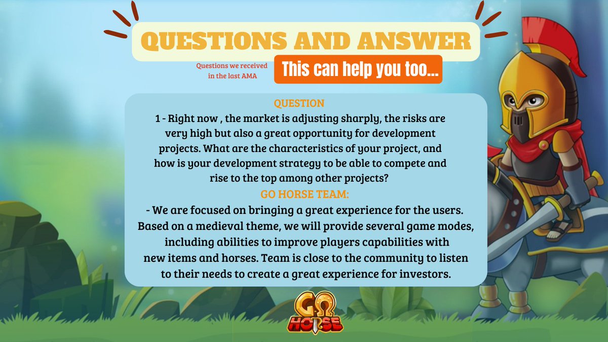 GoHorseRun's tweet photo. And do you have any questions? https://t.co/mXTbIhiKlT