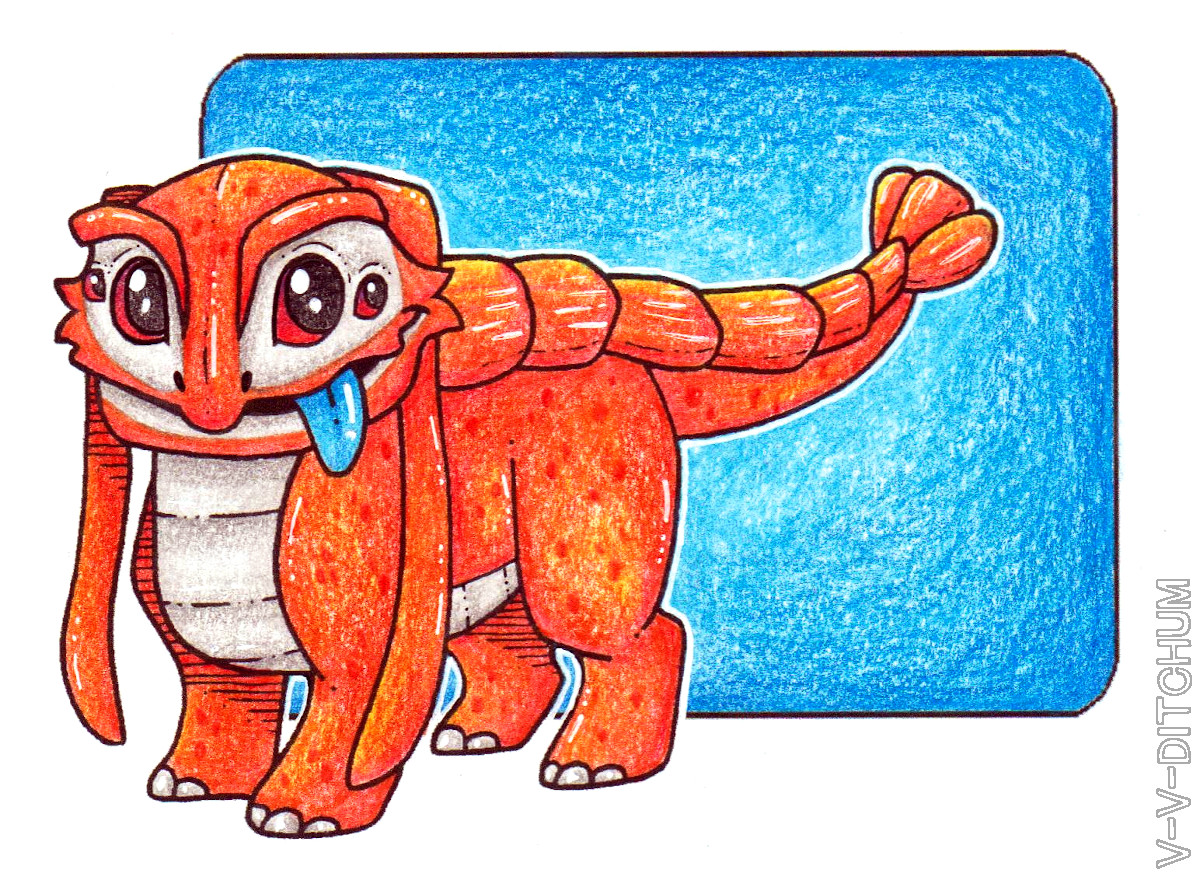 VVDitchum's tweet photo. Doing an art trade with my husband and he requested I draw this, it's called a Lizard Doggo and it's from the game Satisfactory. P cute little guy 

#art #ArtistonTwitter #LizardDoggo #Satisfactory https://t.co/7bS6gIG8Up