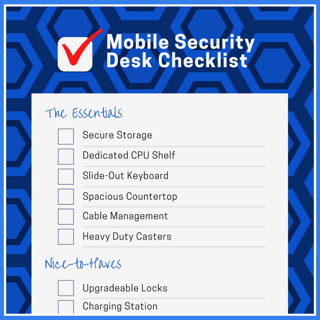 TheSecStation's tweet photo. On a #MobileSecurityStandingDesk secure storage is a must.  Learn more from our Mobile Security Desk Checklist blog post. https://t.co/PcksHolNM6
…
#SecurityCompany #SecurityGuard #FacilitiesManagement #EventSecurity #interiorstyling #officedesign #ffe #TheSecurityStation🚪🛡️ https://t.co/TKn2XDY0q1
