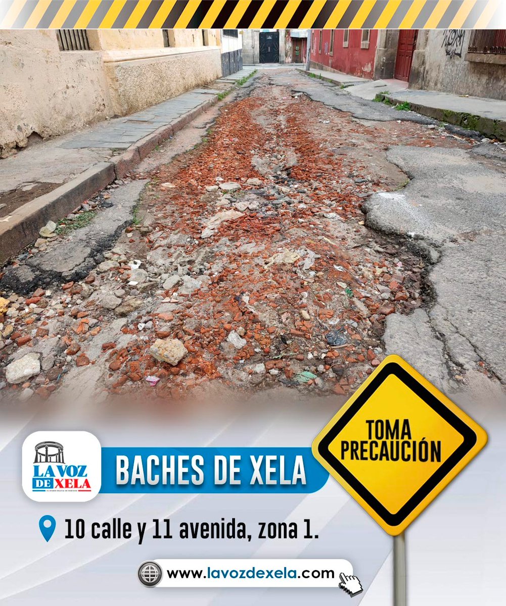 lavozdexela's tweet photo. ORIENTACIÓN AL CONDUCTOR 26/40 | Toma tus precauciones en esta dirección, porque cuando llueve no se logra ver el bache. Conoce 40 baches de la ciudad. #cuidatuvehiculo #CuidaTuVida #Precaucion https://t.co/85gXiwye81