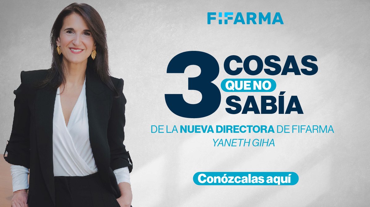 FifarmaLatam's tweet photo. Una de las cosas que más le apasiona a la nueva Directora de FIFARMA @YanethGiha  es empoderar a más mujeres para que puedan alcanzar sus sueños.
Conozca más detalles sobre su vida en este video 
link: https://t.co/MOoJSW67mT https://t.co/36AaHatYCa