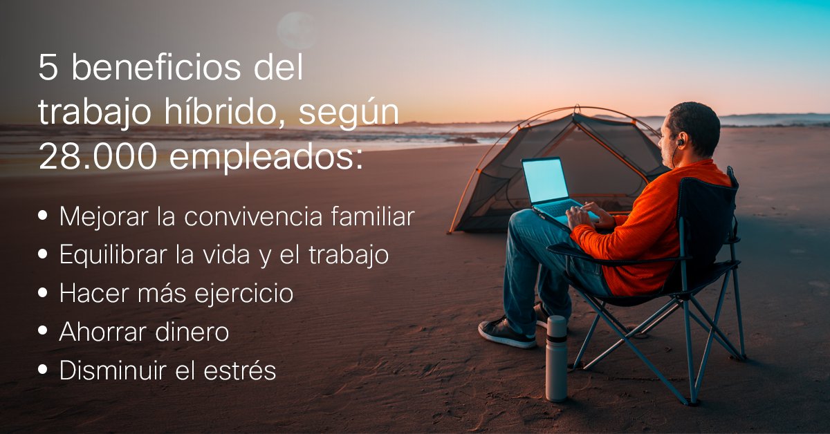 ¿En qué ha beneficiado el #TrabajoHíbrido a 28.000 empleados alrededor del mundo?
Descúbrelo aquí: cs.co/6010z9k58 

#CiscoEmpowersHybridWork