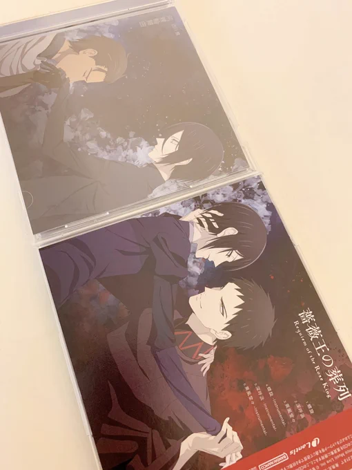 アニメ盤は荊棘輪舞曲がケイツビーとリチャードでNowluさんの「螺旋」の裏帯ジャケがバッキンガムとリチャードになってます
螺旋、最終回でもめちゃくちゃ印象深かったですね…! 