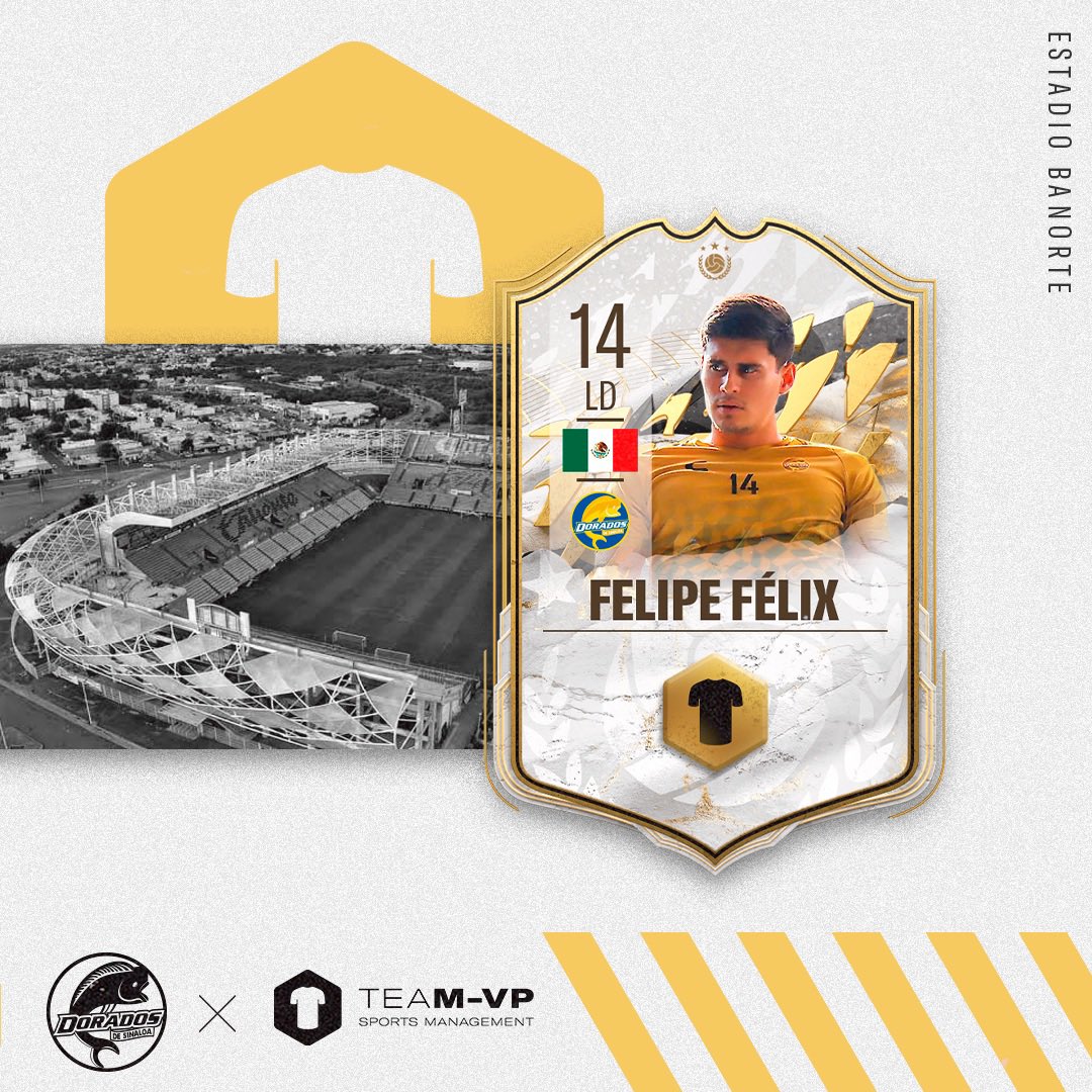 Muy contentos de poder darte la bienvenida al team, Felipe! 

-Lateral derecho 
-#11ideal AP 21 de la #LigaExpansionMX

Vamos juntos a cumplir las metas, <a href="/elpipefelix/">Felipe Félix</a> 🤜🏻

#JoinTheTeam