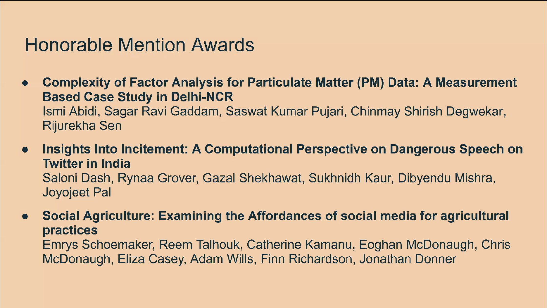 ACM COMPASS / Twitter