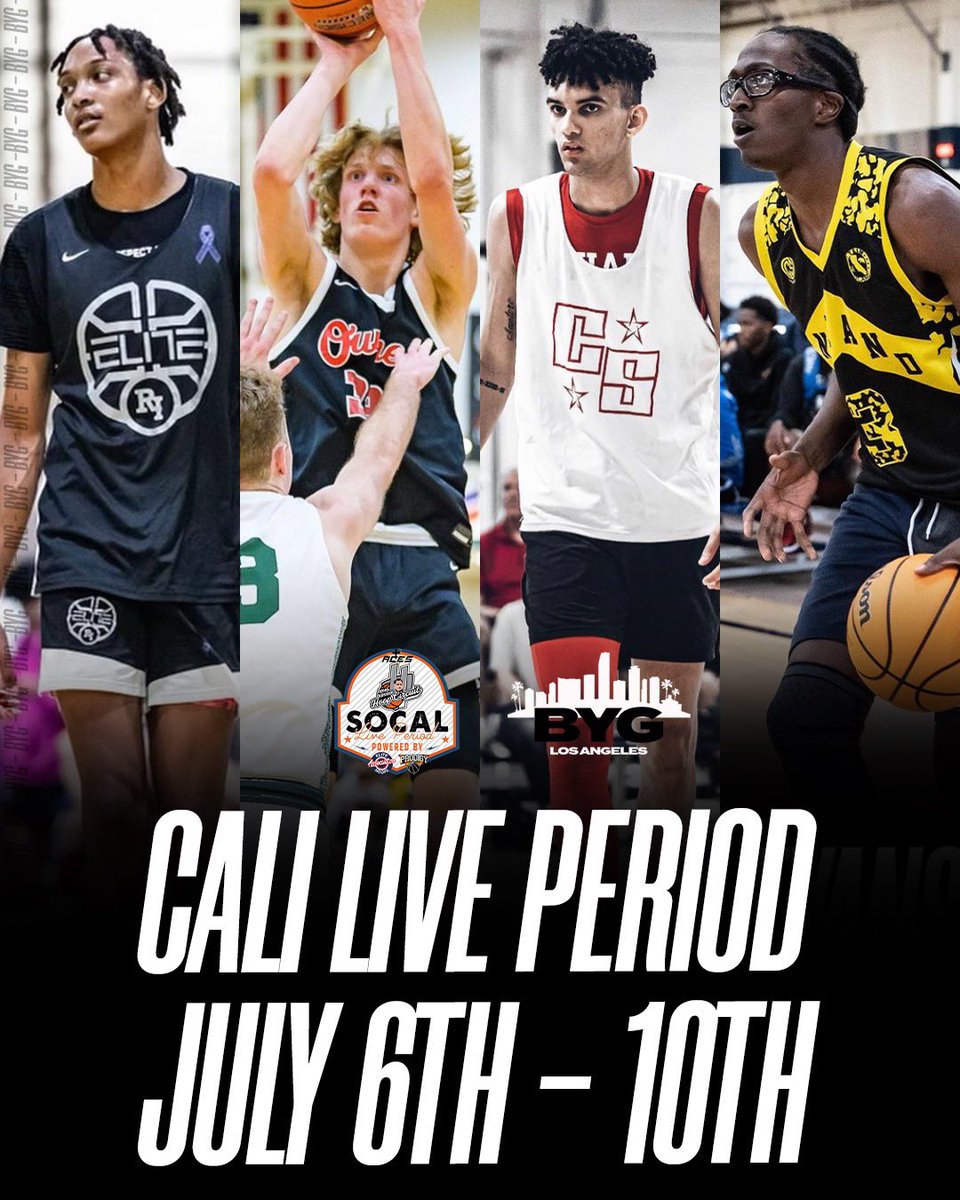 Cali Live July 6-10: Rhode Island Elite, Idaho Select, California Stars, Team Inland, Cali Rebels, Prodigy, Team Rampage, Team Arsenal, FOH Seattle, BTI, LA Elite, Lakeshow, Players Play, Elev8 Hoops, Oakland Soldiers 16s EYBL, Paul George Elite 15s EYBL, &amp; plus more!