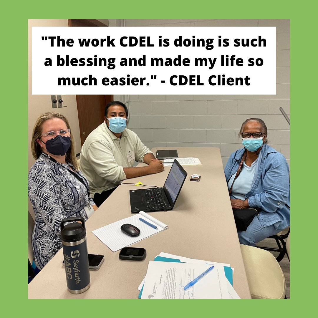 Recently, CDEL held a POA workshop out in the community w/ the help of Rosemoor Community Association as well as volunteer attys &amp; summer fellows from Seyfarth Shaw. Check the thread below to read some quotes! Thank you to Rosemoor Community Association and <a href="/SeyfarthGiving/">SeyfarthShawGiving</a> !