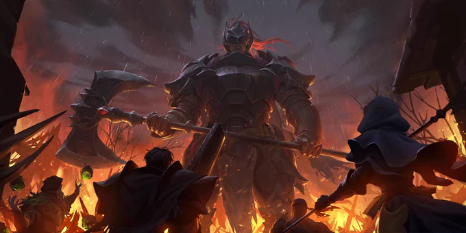 Rift Master Darius lvl 2: Of course, you've crossed a line once you've made yourself a colossal, overpowered final boss. In the words of a certain aggrieved swordsman: "DARIUS! YOU'VE GONE TOO FAR!" 
