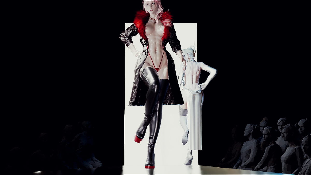 BEGITSUluna's tweet photo. Fashion Show #fashionshow #catwalk #model #3d #girl #cosplay #finalfantasy #clairfarron #scarlet #sexy https://t.co/2sTpoOvsXI https://t.co/PAmy9jr8HE