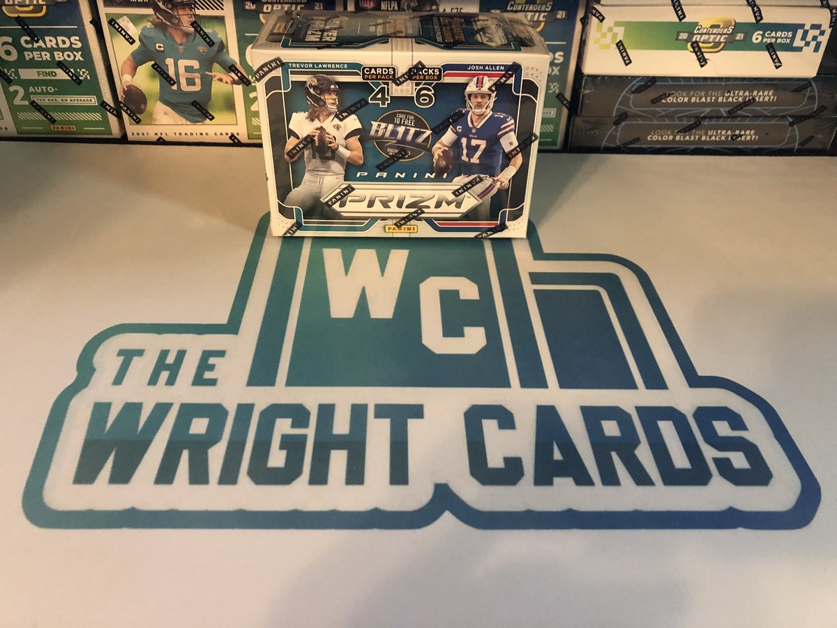 TheWrightCards's tweet photo. Giveaway #3 ‼️🚨

In Honor of NFL Prizm coming out few weeks ago...

2021 PANINI NFL PRIZM BLASTER BOX 🔥

To qualify:
1️⃣: RT/ Like this post (tag any friends who like PRIZM)
2️⃣: Follow @TheWrightCards

3️⃣: Winner will be announced 7/20/22 👀

Not 1$ @Hobby_Connect @sports_sell https://t.co/D2QQsvjmW6