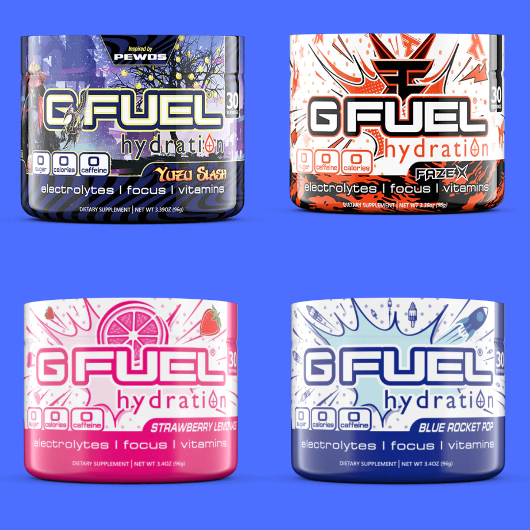 G FUEL® on Twitter "💙 𝗟𝗜𝗞𝗘 + 𝗥𝗧 to win 2 GFUEL Hydration Tubs of your