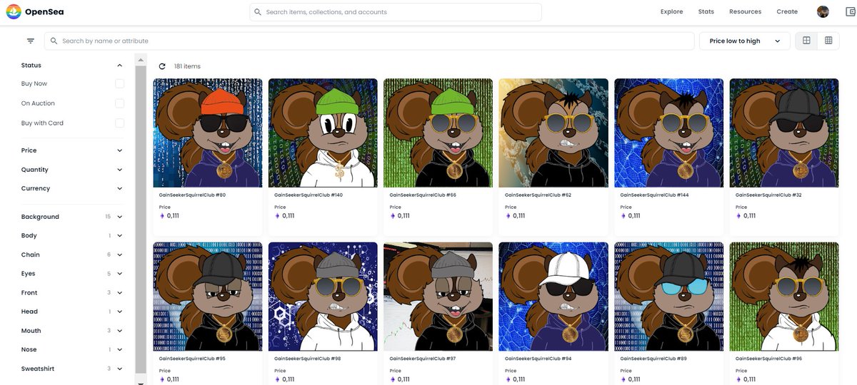 Gain Seeker Squirrel Club tweet media