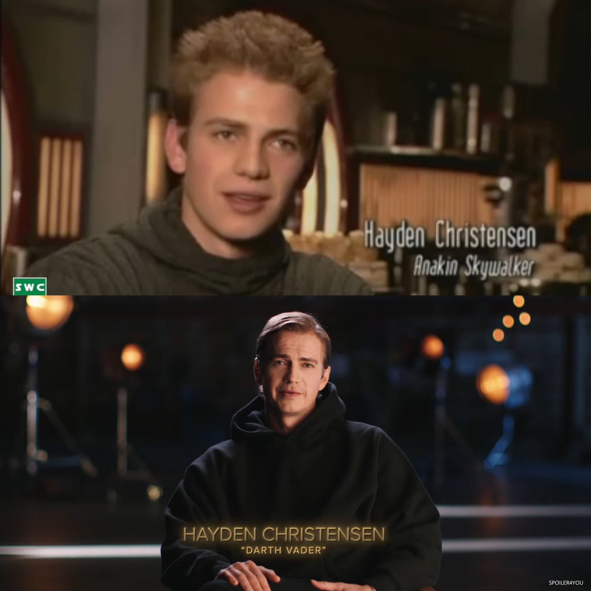 from Hayden Christensen as “Anakin Skywalker” to “Darth Vader” ICONIC 😭👏