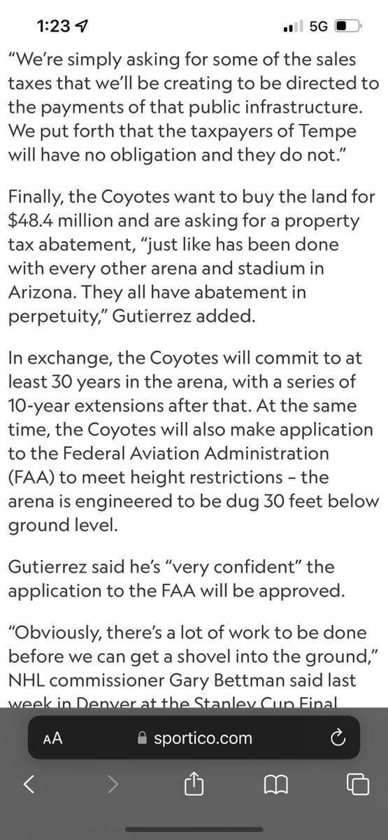 saltingtheiceUT's tweet image. Friendly reminder. If this Tempe arena gets built, 30 year commitment AT LEAST for the coyotes to stay there. Hockey will REMAIN in Arizona. #yotes
