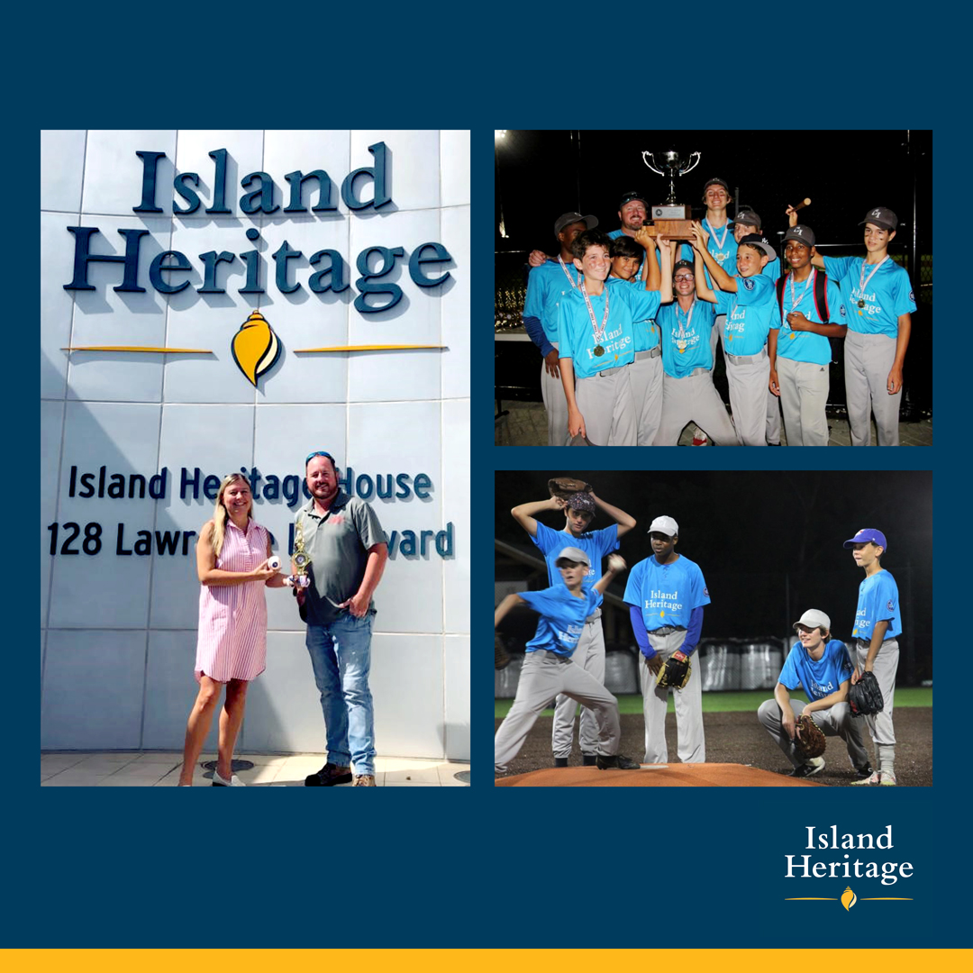 We’re so excited our Island Heritage Team won the Cayman Islands Little League Triple A Division Championship! Congratulations to all the players!
We’re happy to support an organization that provides a positive outlet for the young people in our community.