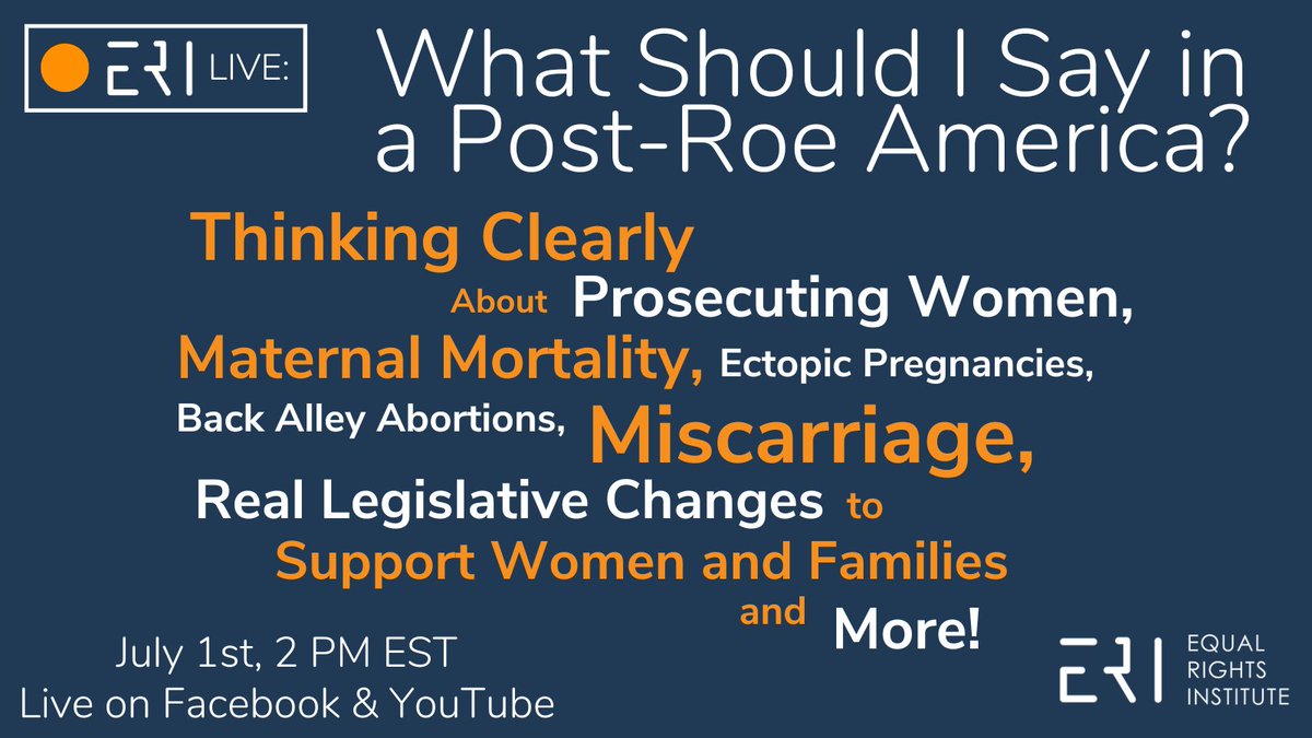 EqualRightsInstitute (@equalrightsinst) on Twitter photo RESCHEDULED: Due to tonight’s “Life Beyond Roe” webcast, we will be rescheduling our livestream! Join <a href="/JoshBrahm/">Josh Brahm</a>, @AlbrechtEmilyA, and <a href="/andrewkaake/">Andrew Kaake</a> on Friday to help you think clearly and respond effectively to the most contentious issue of the moment. 
youtube.com/watch?v=0eGpYM… RESCHEDULED: Due to tonight’s “Life Beyond Roe” webcast, we will be rescheduling our livestream! Join <a href="/JoshBrahm/">Josh Brahm</a>, @AlbrechtEmilyA, and <a href="/andrewkaake/">Andrew Kaake</a> on Friday to help you think clearly and respond effectively to the most contentious issue of the moment. 
youtube.com/watch?v=0eGpYM…