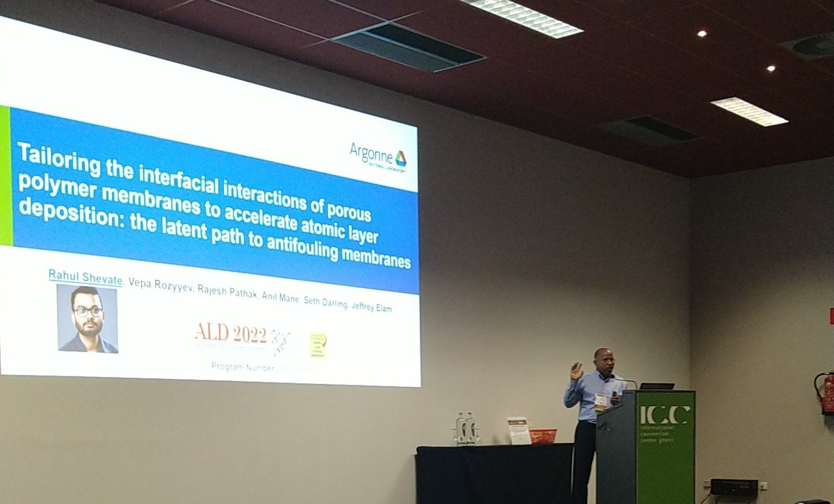 From Argonne, we hear about interfacial interactions for better membranes #ALDALE2022