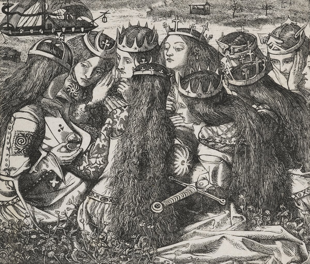 britishmuseum's tweet photo. From Pre-Raphaelite fantasies of Arthurian legends to Alice adventuring in Wonderland, the Victorian visual imagination was captured by the Brothers Dalziel. 

Established in 1839, they became the most successful wood-engraving company in Britain: https://t.co/kytppkaoKh https://t.co/atXaIy3NgM