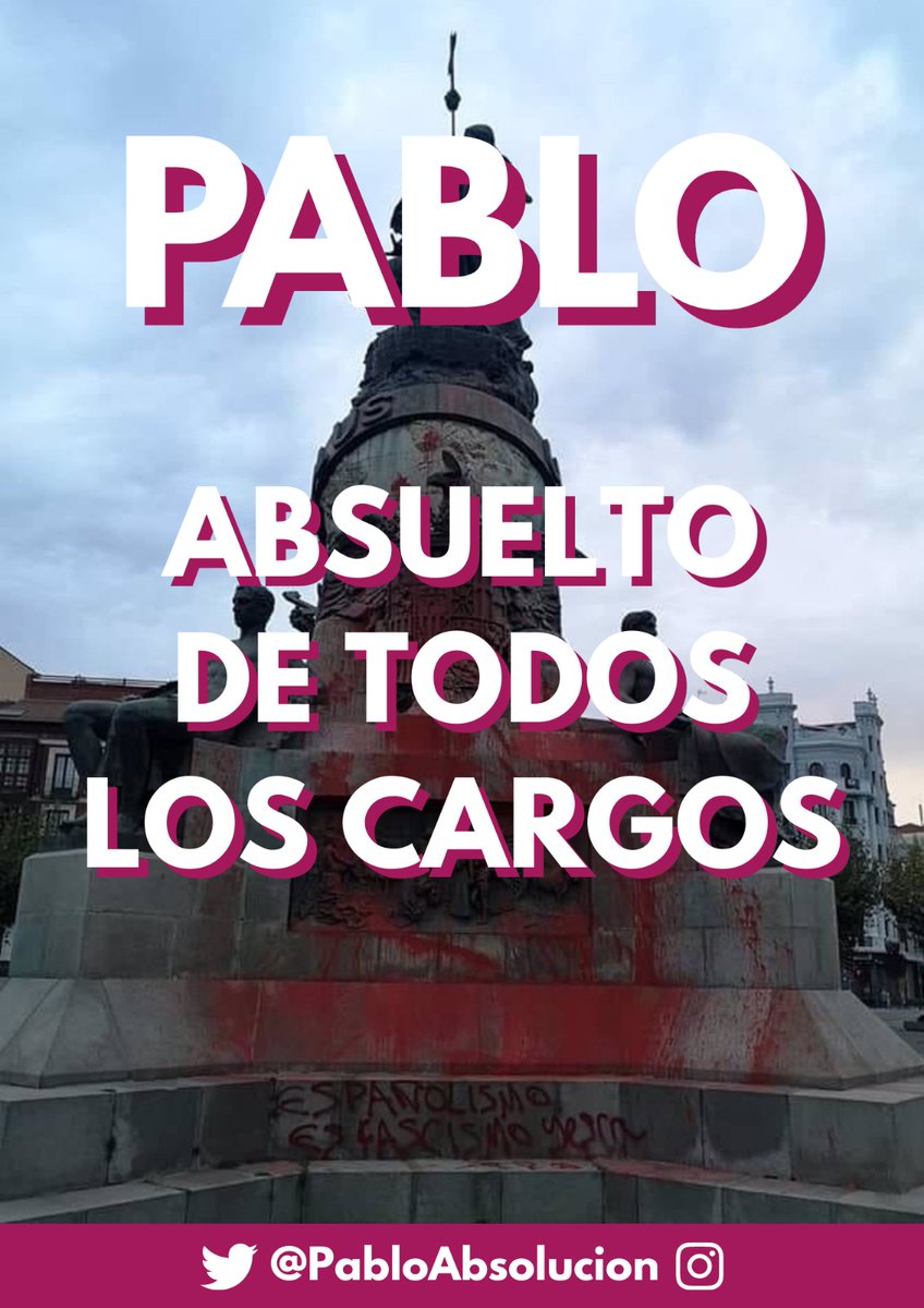 Pablo ha sido absuelto de todos los cargos que la Fiscalía presentó contra él. 

En las próximas horas publicaremos un comunicado.

#PabloAbsolución