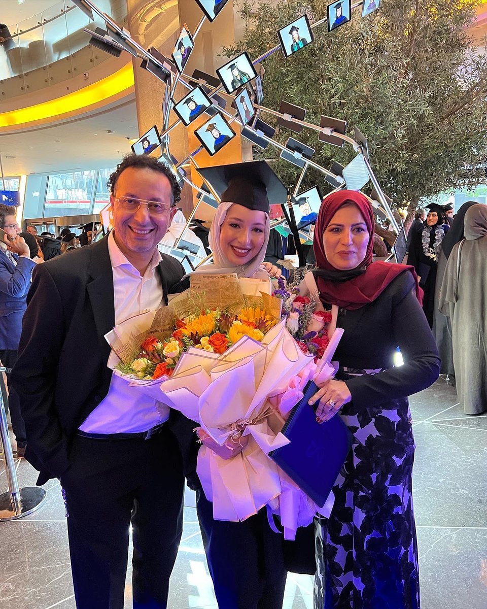 Officially, first Dr. Ghanem! Shoutout to my parents. Shoutout to every parent of a #FirstGen doctor. Your unconditional love, support, patience, and investment is unparalleled. Thank you 🤍 الحمدلله 

#MBRUGRAD