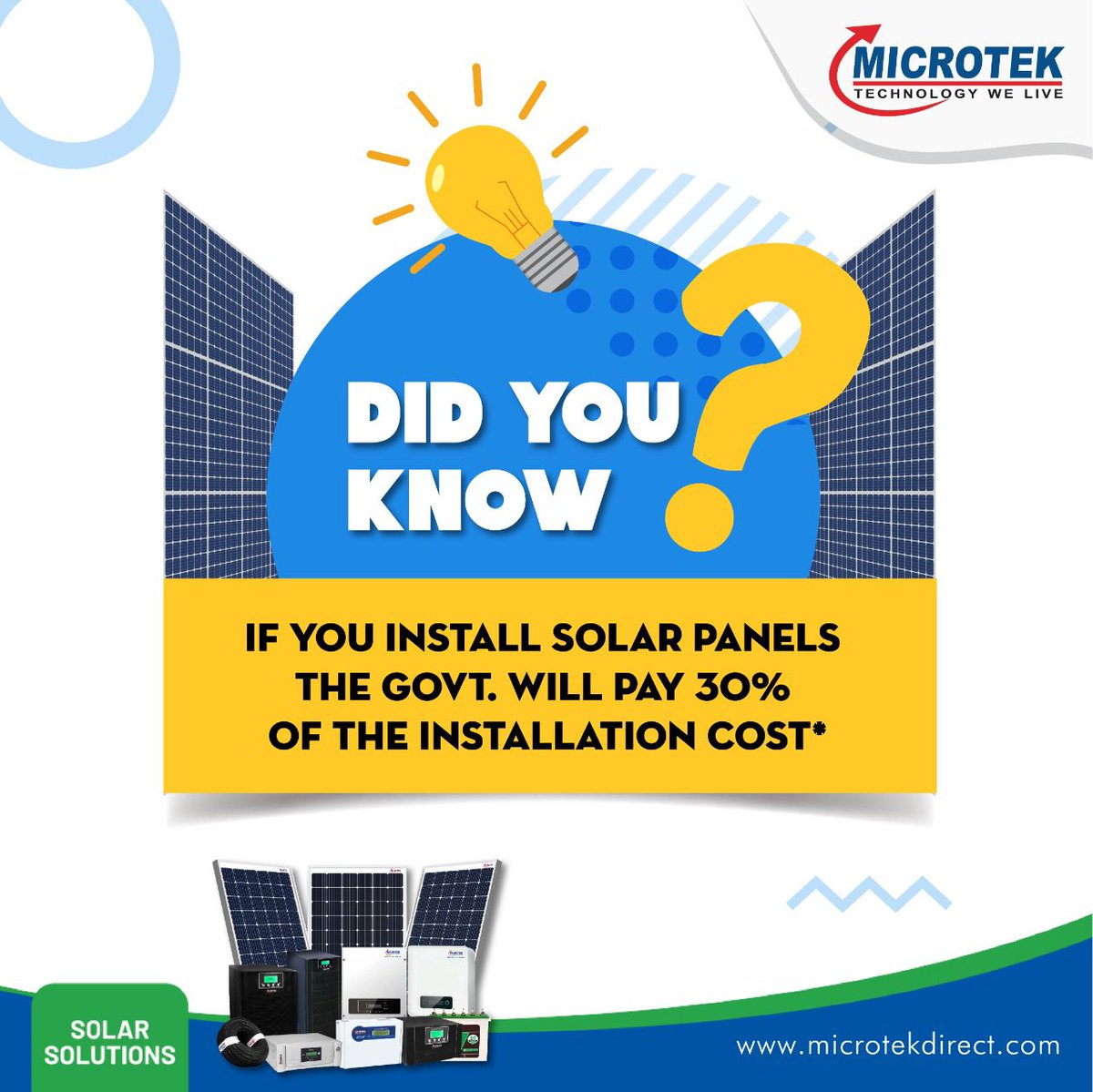 MicrotekOfcl's tweet photo. Now you know there is not just one benefit to installing Microtek's solar panels, but many more.
Shop now at https://t.co/jIWnP0OdTf
#Microtek #MicrotekIndia #TechnologyWelive #SolarSolutions https://t.co/DRSS8UL2MR
