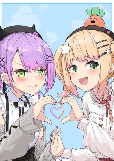 桃鈴ねね ,常闇トワ 「ねねねトワワ #TOWART #ねねアルバム