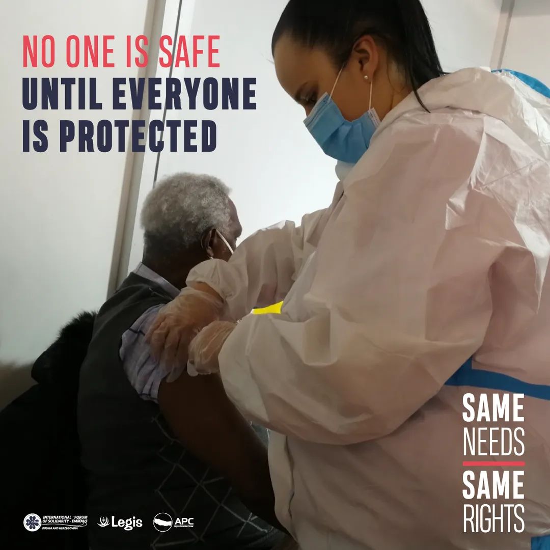 LegisSkopje's tweet photo. Regional digital campaign with @APC_CZA&amp; @MFSEmmaus

#SameNeeds #SameRights #RefugeesWelcome #HealthCare4all https://t.co/WkMIFnpKUc