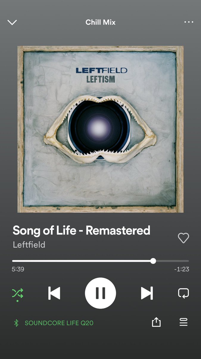 Had a good therapy session again today. Talked about difficult stuff. Then bumped into my mother-in-law and then a friend who is six months pregnant. Restarted my Pret subscription to try and motivate me to get back out more again. And this track hit my headphones. 
#mentalhealth