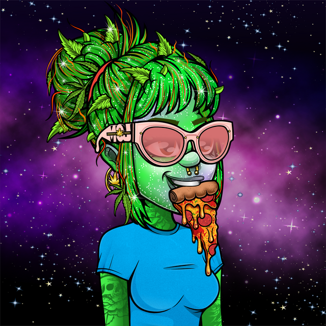 Pizza date with my new #SOL babe!🍕
<a href="/MaryJaneNFTs/">Community Fan Page for Mary Janes NFTs</a> 
 
#SolanaNFTs #LFGrow #WAGG