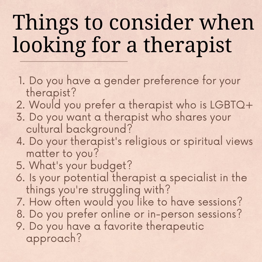 Starting therapy can seem overwhelming. Here are some questions to consider while seeking treatment.