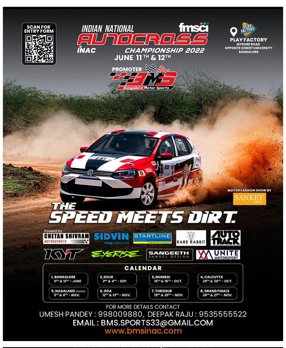 Coming Soon to MOKOKCHUNG INAC - INDIAN NATIONAL AUTOCROSS CHAMPIONSHIP.

#AMAM #INAC #fmsci #BMS 

BANGALORE MOTORSPORTS..&amp; ADVENTURE &amp; MOTORSPORTS ASSOCIATION MOKOKCHUNG

#mokokchung #nagaland 
<a href="/mymokokchung/">Mokokchung</a>
